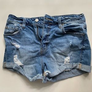 Kara ripped jean shorts